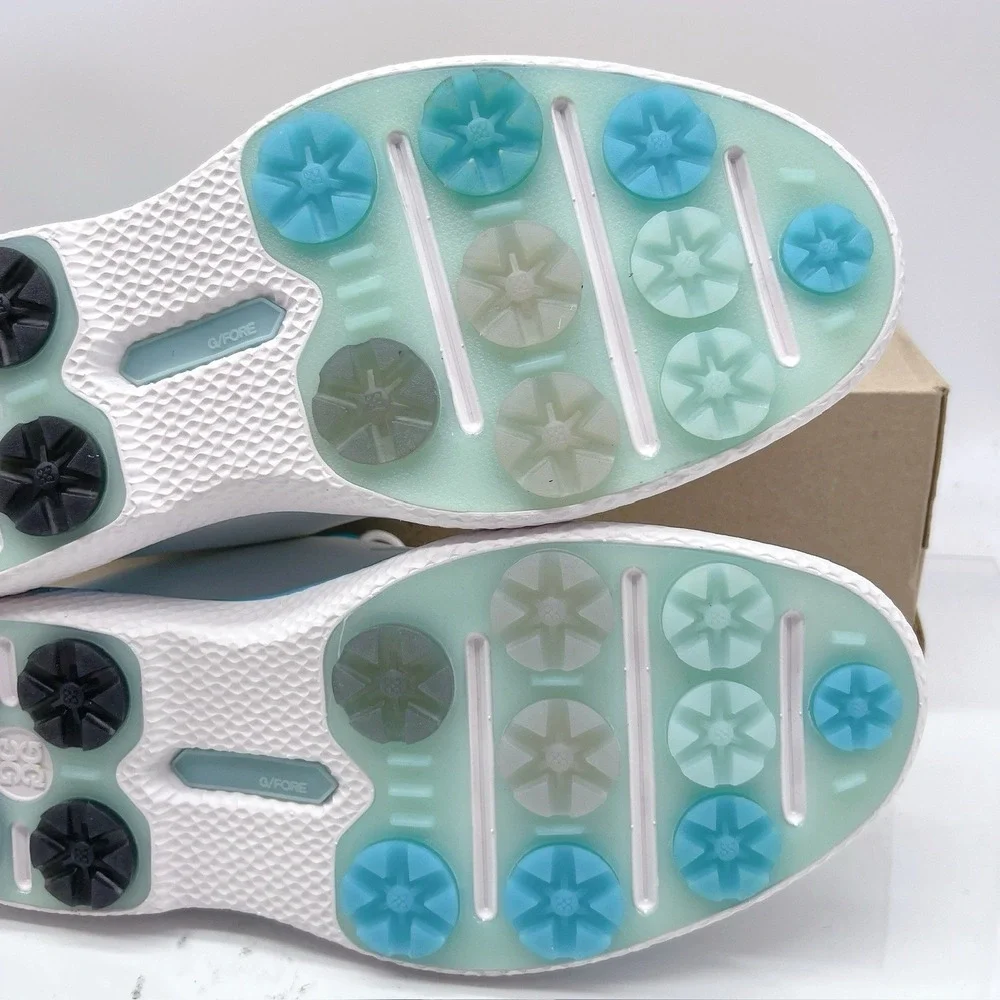 G/Fore Gallivan2R ⛳️ Golf Split Toe Shoe White Blue Men's US 9 (GMF000108)